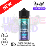 Blueberry Bubblegum RandM 100ML Fumot Shortfill Eliquid - UK Vapeworld
