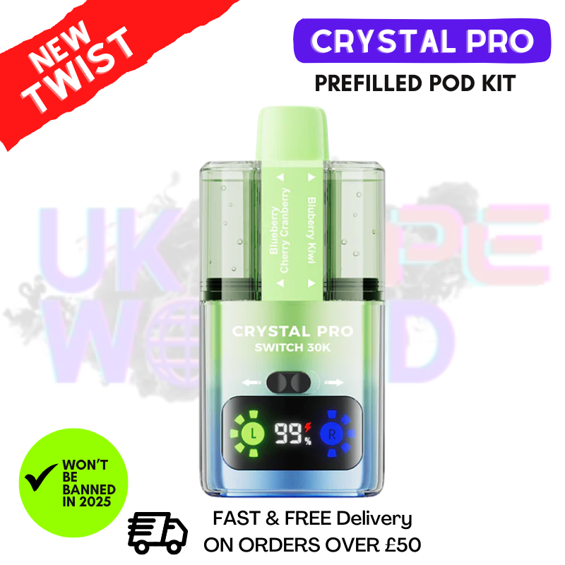 Blueberry Cherry Cranberry Crystal Pro 30K Switch Prefilled Pod Kit