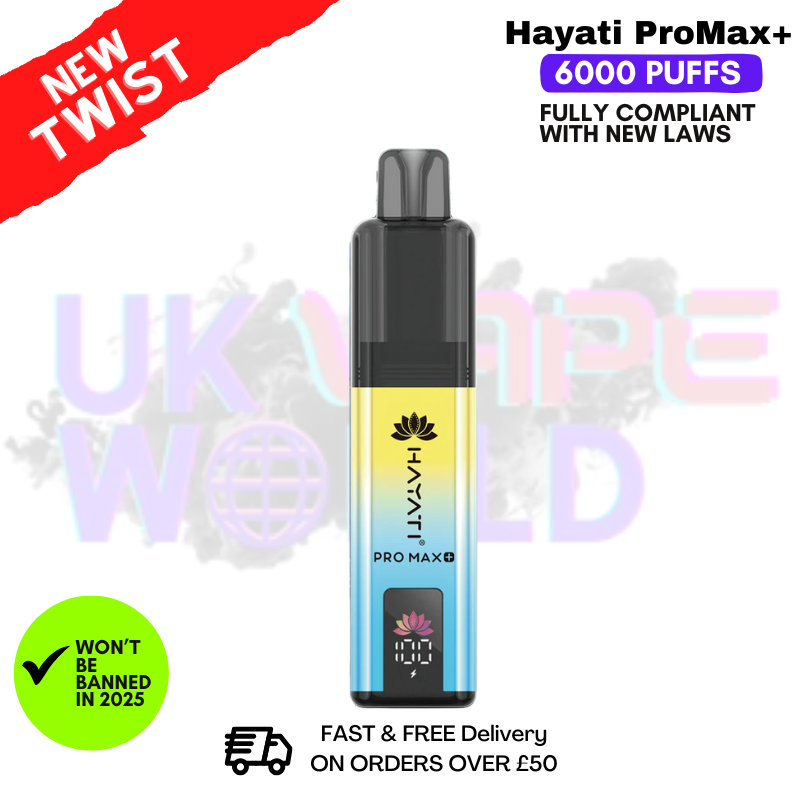 Shop Blueberry Cherry Cranberry Hayati Pro Max Plus 6000Puff Kit - UK Vape World
