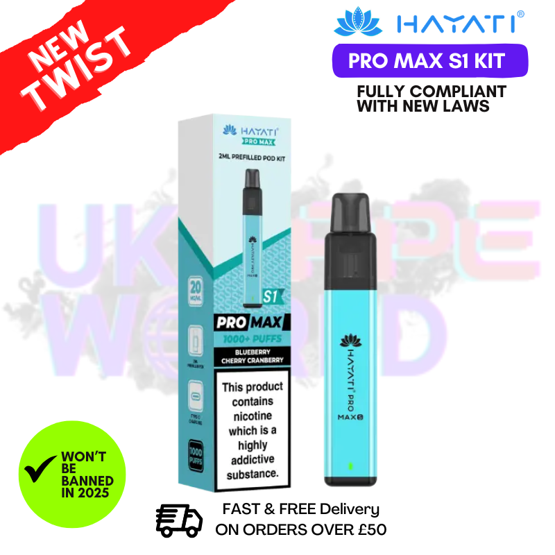 Blue Cherry Cranberry Hayati Pro Max S1 Prefilled Pod Kit - UK Vapeworld
