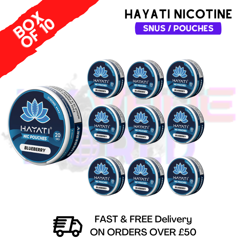 Blueberry Hayati Nic Pouches Box Of 10 - ukvapeworld