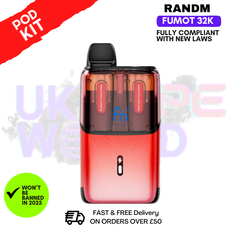Shop Blueberry Hubba Bubba RandM Fumot Ultra 32K T32000 Pod Kit - Ukvapeworld