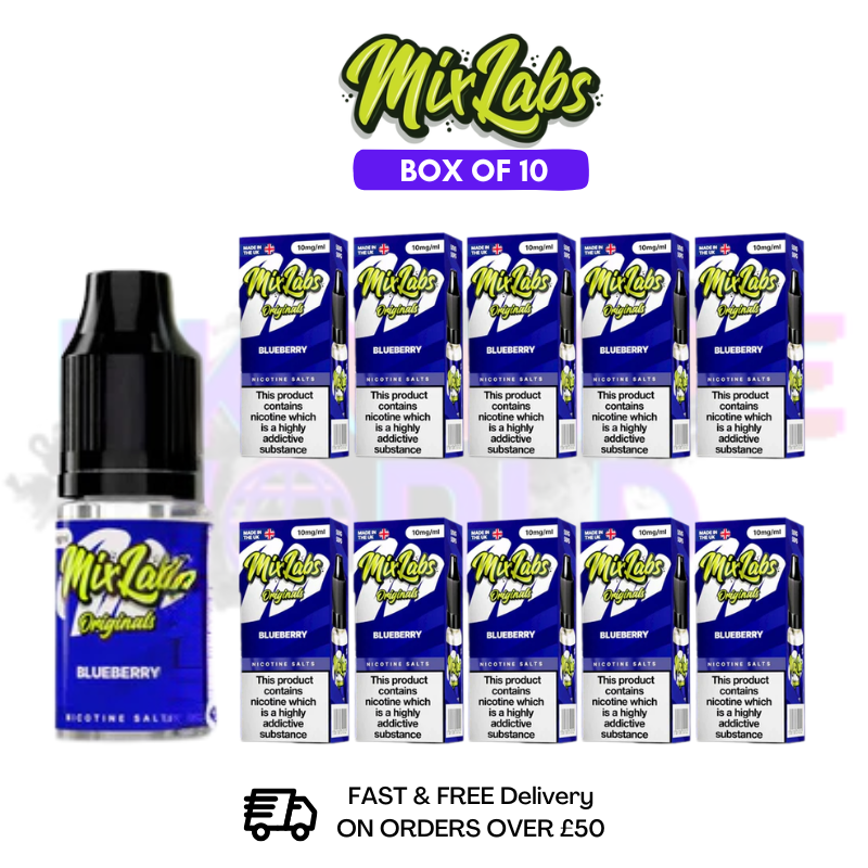 Blueberry MixLabs Nic Salt BOX OF 10 - £17.99 - ukvapeworld