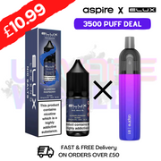 Blueberry Raspberry ELUX LEGEND Salt 3500puff x Aspire Disposble Kit - UK Vape World