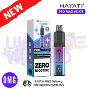 Blueberry Raspberry Hayati Pro Max Plus 6000 Kit Zero Nicotine - 2 FOR £15 - UK Vapeworld
