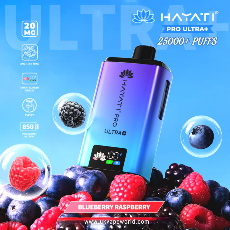Blueberry Raspberry Hayati Pro Ultra Plus 25000 Prefilled Pod Kit