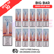 Shop Blueberry Cherry Cranberry Feoba Big Bar 6000 Puff 6K Box Of 10 - UK Vape World