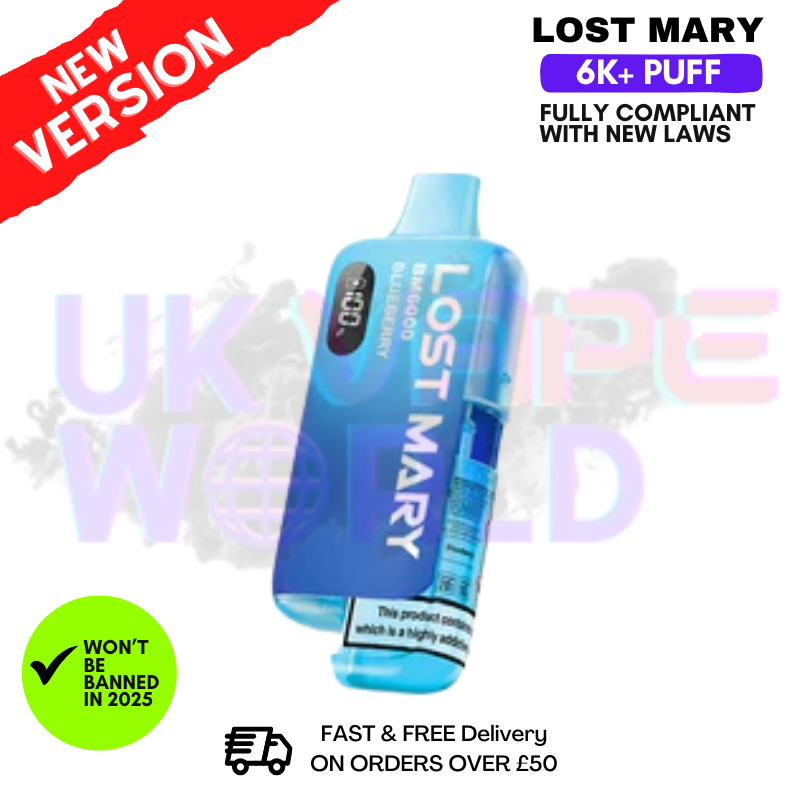 Blueberry Lost Mary 6K Puff Pod Kit - Only £10.99