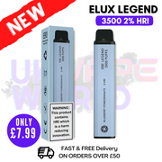 Shop Elux Legend 3500 Puff Blueberry pomegranate 2% HRI - UK Vape World