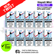 Shop Blue Sour Raspberry Hayati Mini Ultra 1500 Box Of 10 - UK Vape World