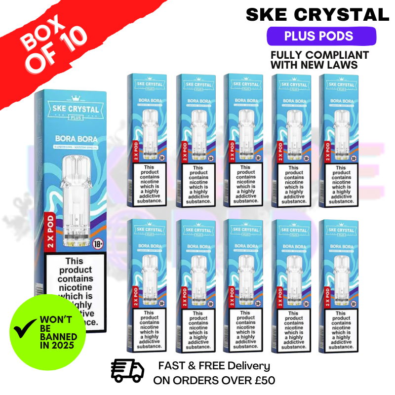 Bora Bora SKE Crystal Plus Prefilled Pod Box Of 10
