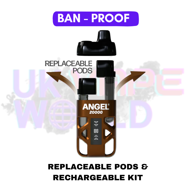 Brown Edition Angel Bar 20K Puff Twist Prefilled Pod Kit