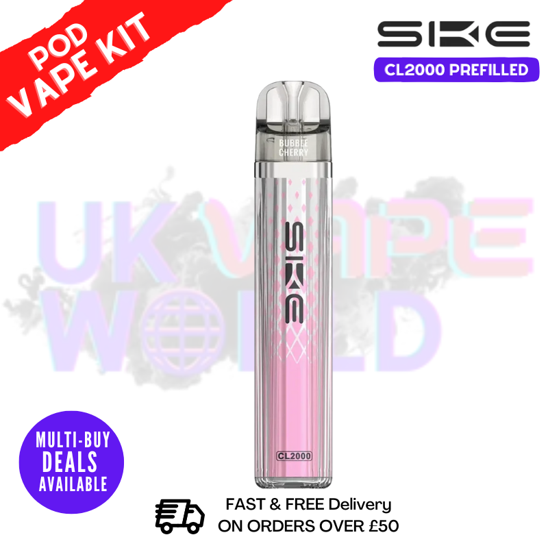 Bubble Cherry SKE CL2000 2K Puff Vape Pen Kit - ukvapeworld