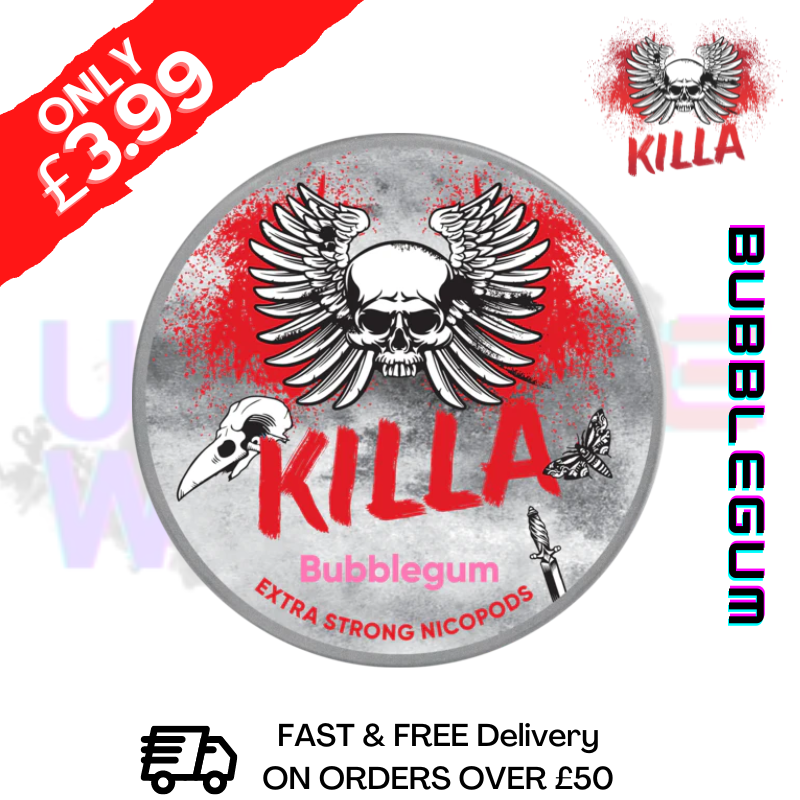 Shop Bubblegum Killa Nicotine Pouches NicoPod Nic Pouch (16.5mg) - UK Vape World