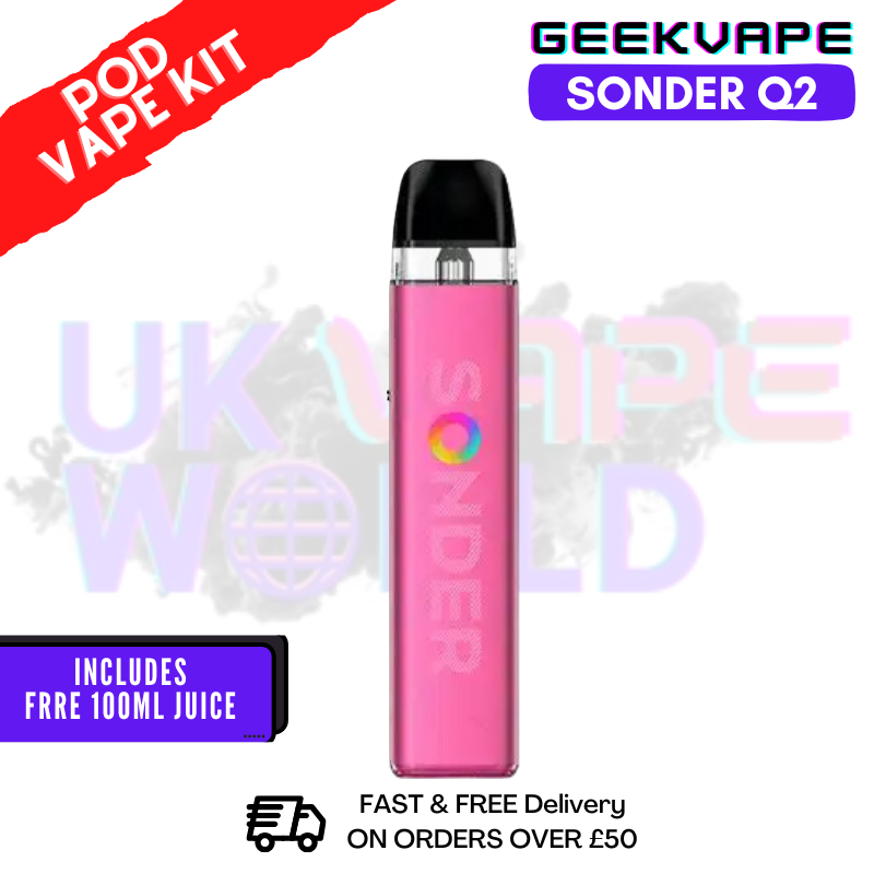 Burgundy Red GeekVape Sonder Q2 Pod Vape Kit - UK Vape World