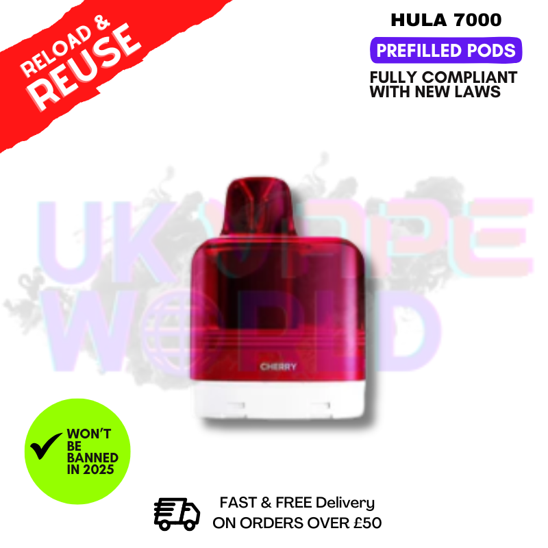 Cherry Hula 7K Puff Prefilled Pod REPLACEMENT