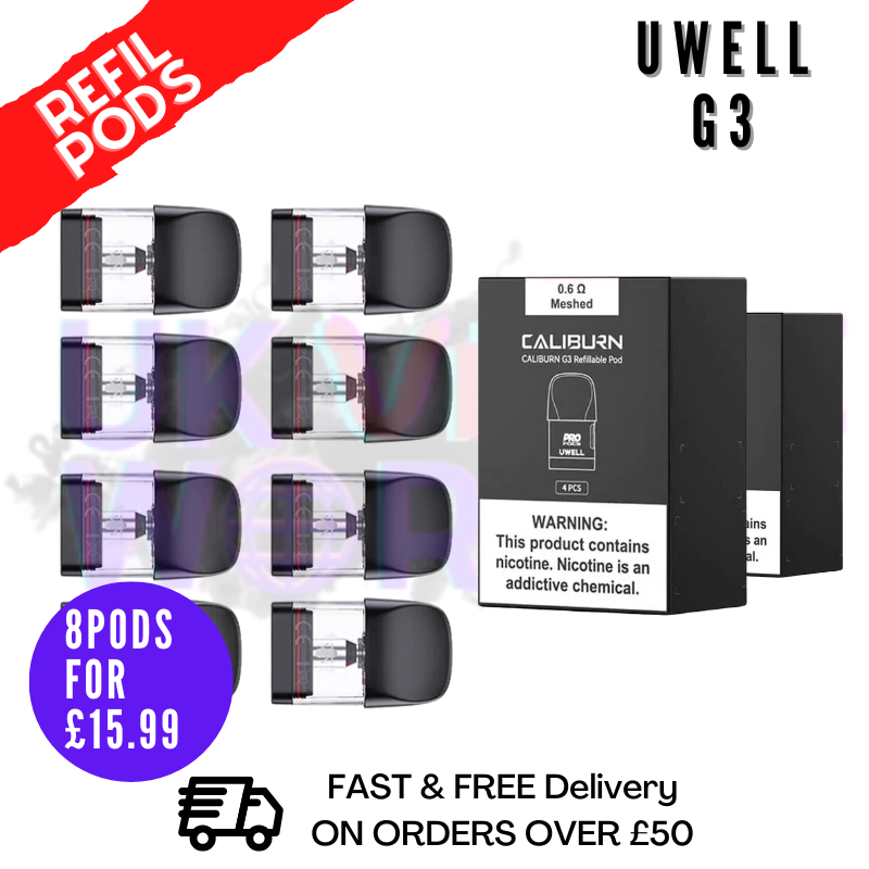 Uwell Caliburn G3 Replacement Pod Cartridges