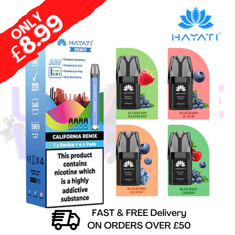 California - Hayati Twist 2400 Remix 4 IN 1 Bar Kit