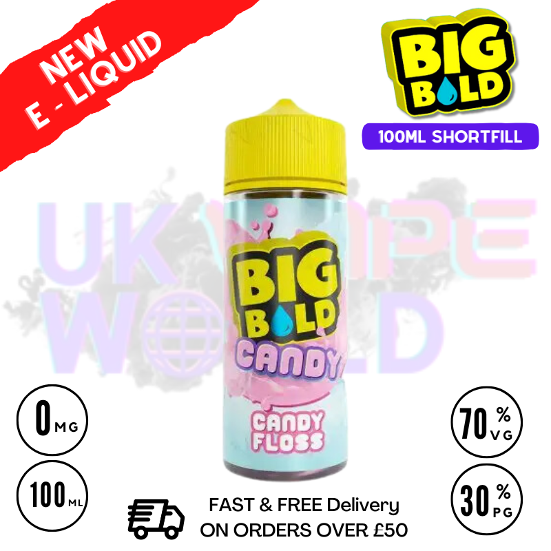 Shop Candy Floss Big Bold Vape Juice - UK Vape World
