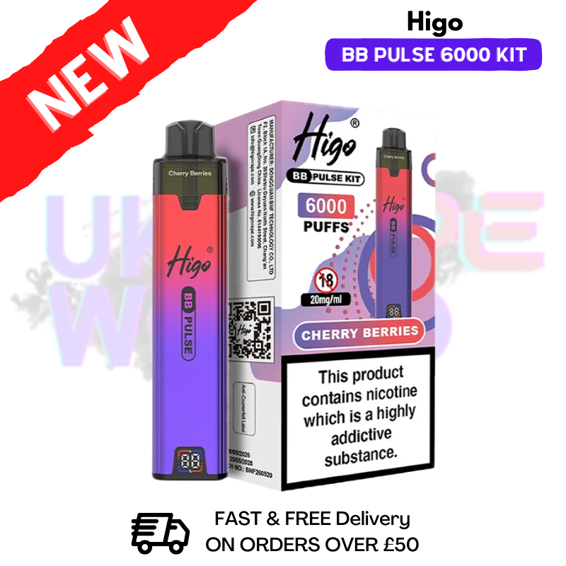 Cherry Berries Higo BB Pulse 6000 Prefilled Pod Kit - ukvapeworld