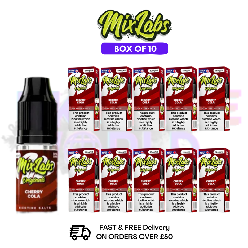 Cherry Cola MixLabs Nic Salt BOX OF 10 - £17.99 - ukvapeworld