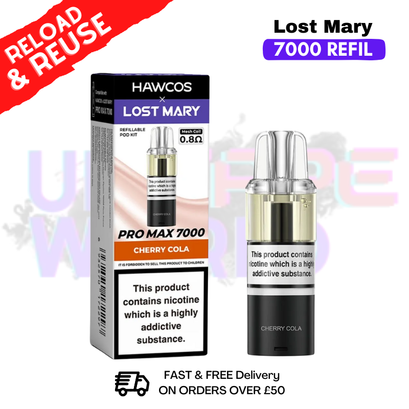 Cherry Cola Lost Mary 7K 7000 Puff Replacement Pods - ukvapeworld