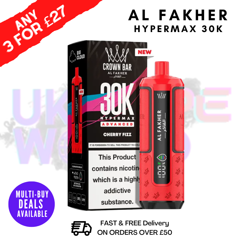 Cherry Fizz Al Fakher 30K HyperMax Pod Kit - ukvapeworld