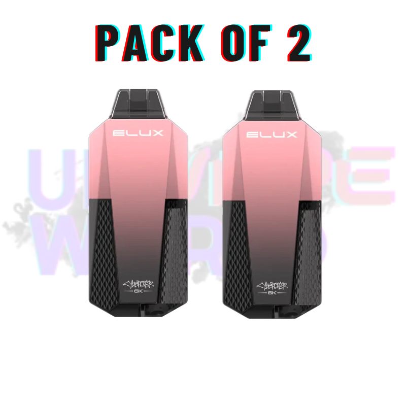 Pack Of 2 Summer Dream Elux CyberOver 6000 Puff 6K Pod Vape Kit 