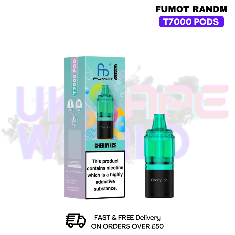 Cherry ICE Fumot T7000 RandM 7K Replacement Pods - ukvapeworld