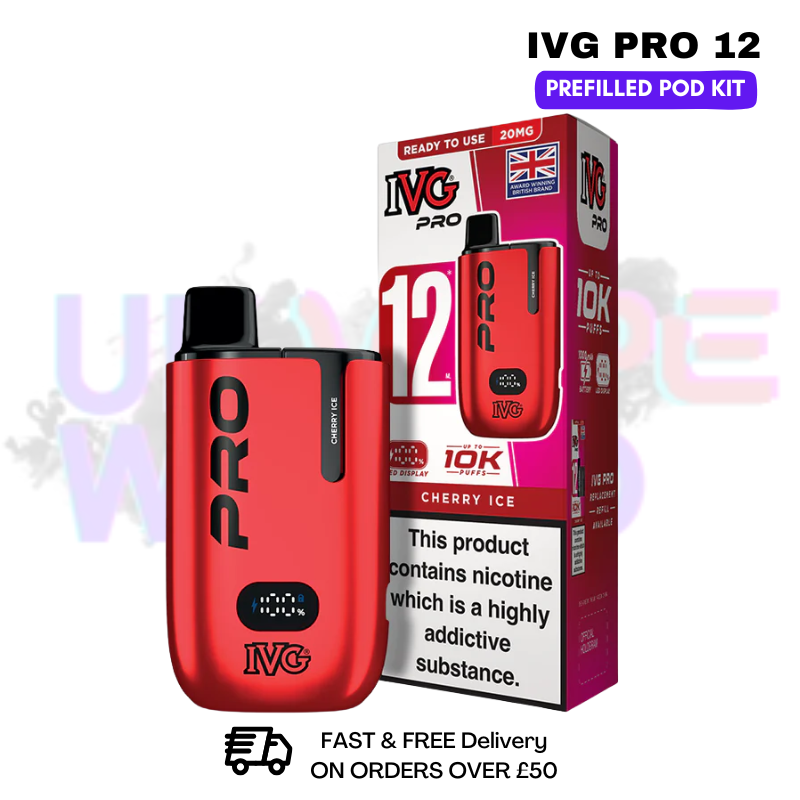 Cherry ICE IVG Pro12 Prefilled Pod Kit - ukvapeworld