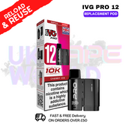 Blue Razz Retro IVG Pro 12 REFIL Pod Pack - ukvapeworld