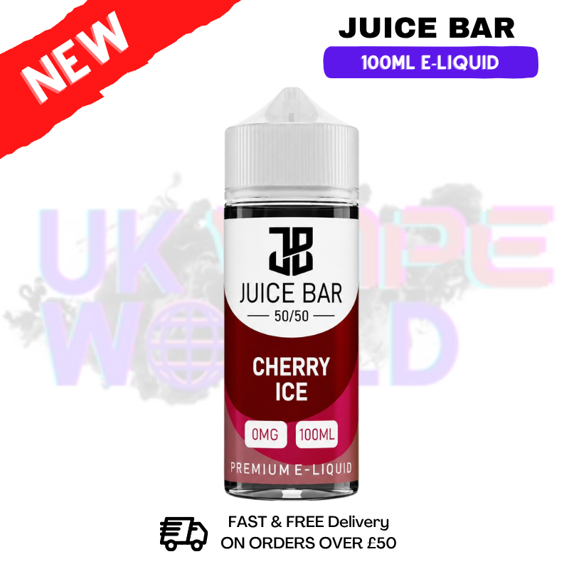 Cherry ICE Juice Bar 100ml E-liquid - UK Vapeworld