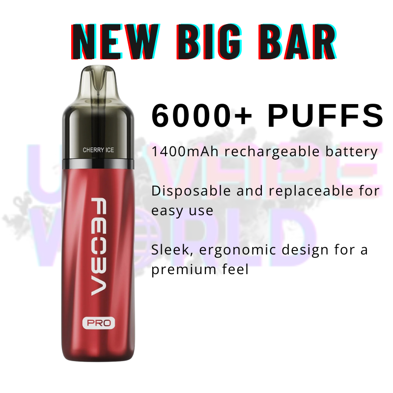 Features Of Cherry Ice Feoba Pro 6000 6K Puff Pod Kit - UK Vape World