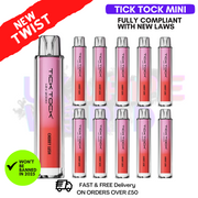 Shop Cherry Lush Tick Tock Mini 2000 Box Of 10 - UK Vape World