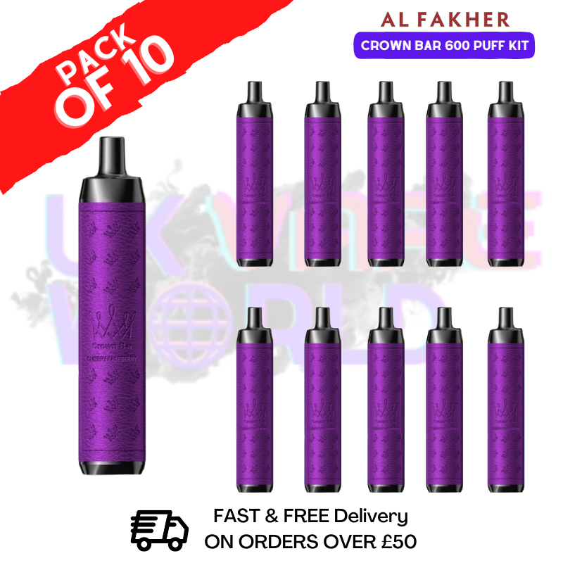 Cherry Raspberry Al Fakher 600 Puff Kits Box Of 10