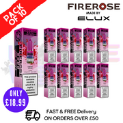 Shop Cherry Sours Firerose 5000 Nic Salt Box Of 10 - UK Vape World