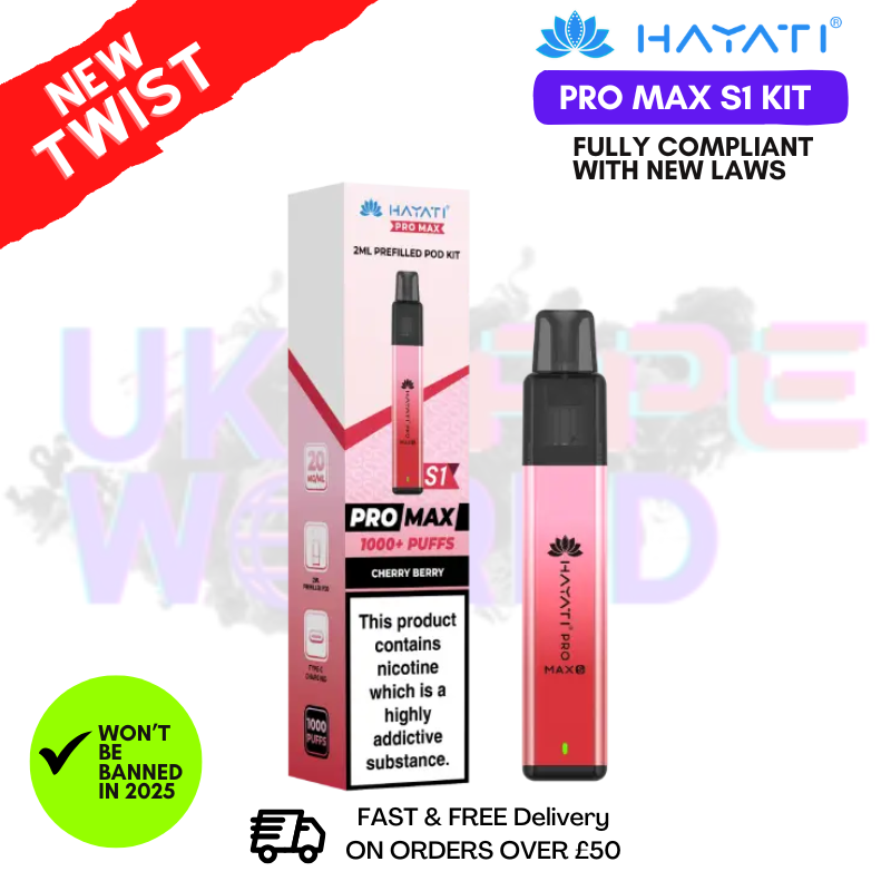 Cherry Berry Hayati Pro Max S1 Prefilled Pod Kit - UK Vapeworld