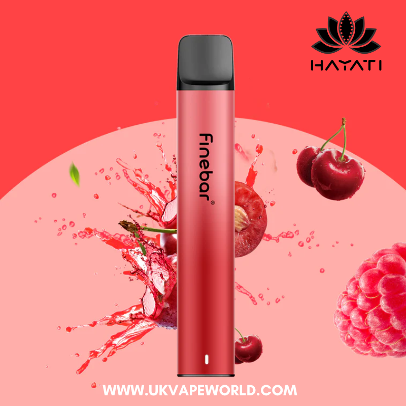Cherry Berry Hayati Finebar Prefilled Pod Kit - 5 For £15 - UKVAPEWORLD