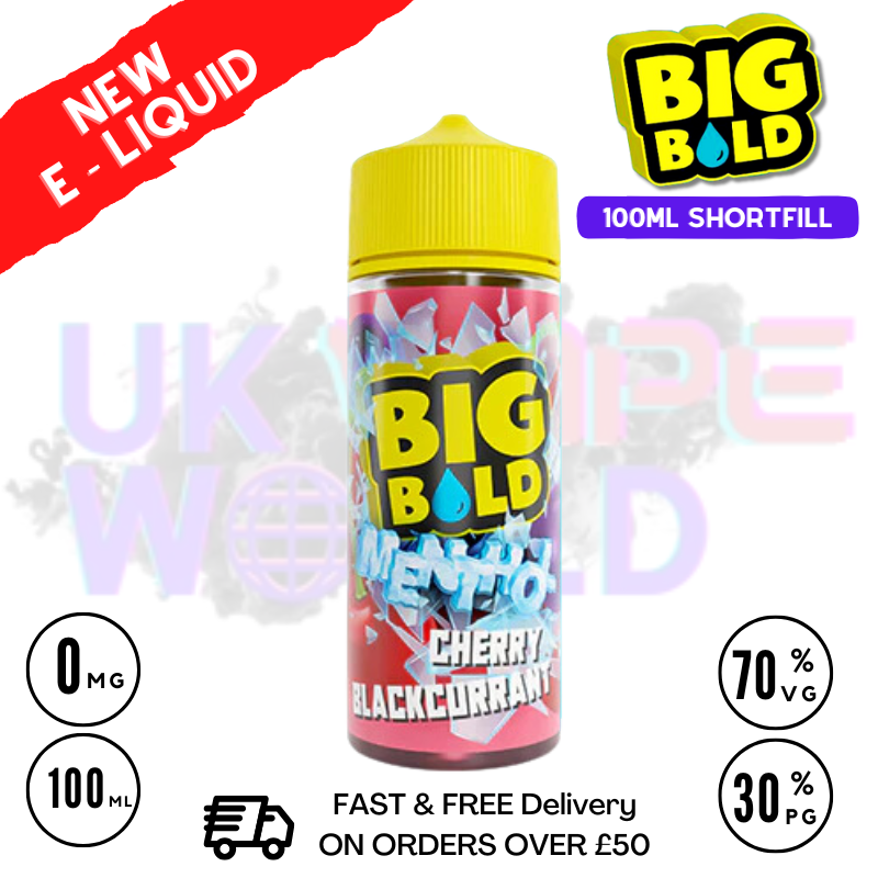 Shop Cherry & Blackcurrant Big Bold Vape Juice 100ml - UK Vape World