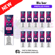 Cherry Blu Bar Prefilled Pods Box Of 10 - UK Vapeworld