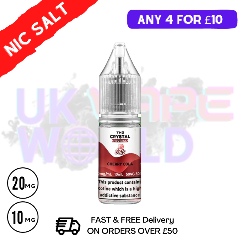 Cherry Cola Nic Salt E-Liquid Hayati Crystal Pro Max - UK Vape World