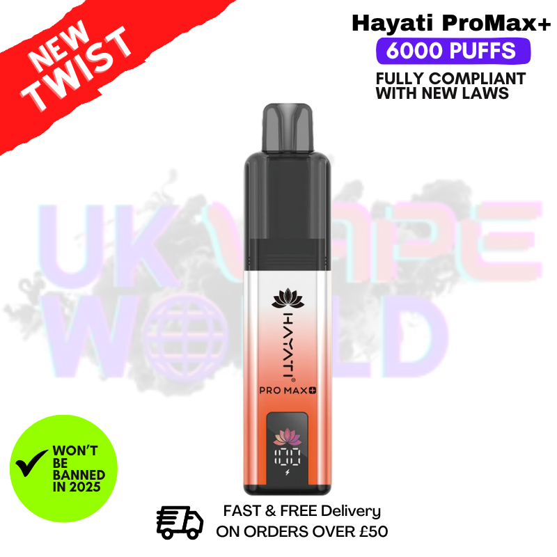 Shop Cherry Cola Hayati Pro Max Plus 6000Puff Kit - UK Vape World 