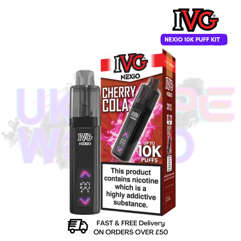 Cherry Cola IVG Nexio Prefilled Pod Kit - 2 For £18 - UK Vapeworld