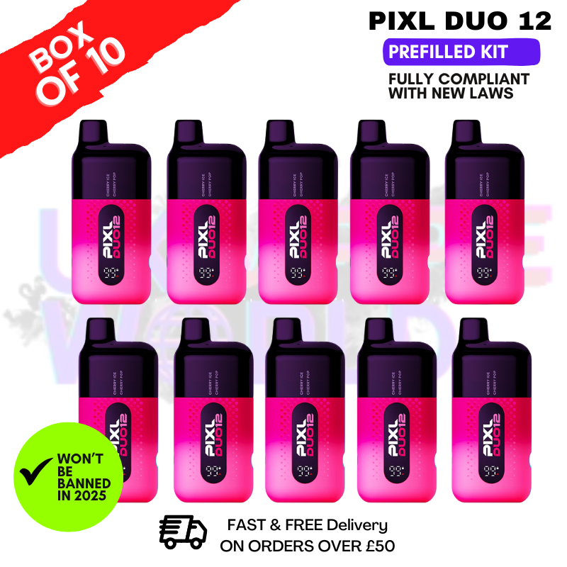 Cherry Edition Pixl Duo 12 Pod Kit Box Of 10 - ONLY £71.99