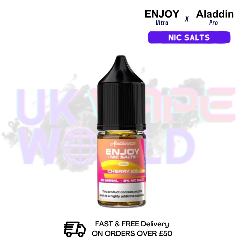 Shop Cherry ICE Enjoy Ultra X ALADDIN Nic Salt 10ML eLiquid - UK Vape World
