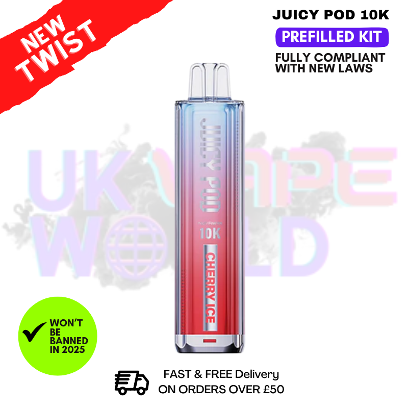Shop Cherry ICE Juicy Pod 10K NovaMax Pod Kit - £8.99 - UK Vape World