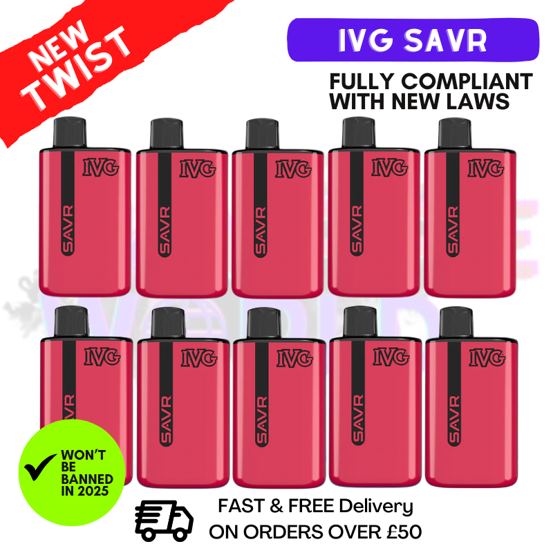 Cherry ICE IVG Savr 3K Puff Box Of 10
