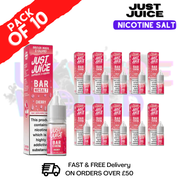 Cherry Just Juice Nic Salt Box Of 10 - ONLY £17.99 - ukvapeworld