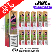 Shop Cherry Sour Raspberry Elux Legend Nic Salt Pack / BOX OF 10 - UK Vape World
