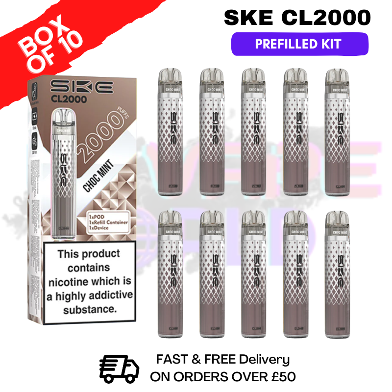 Choc Mint SKE CL2000 Kits Box Of 10 - £39.99 - ukvapeworld